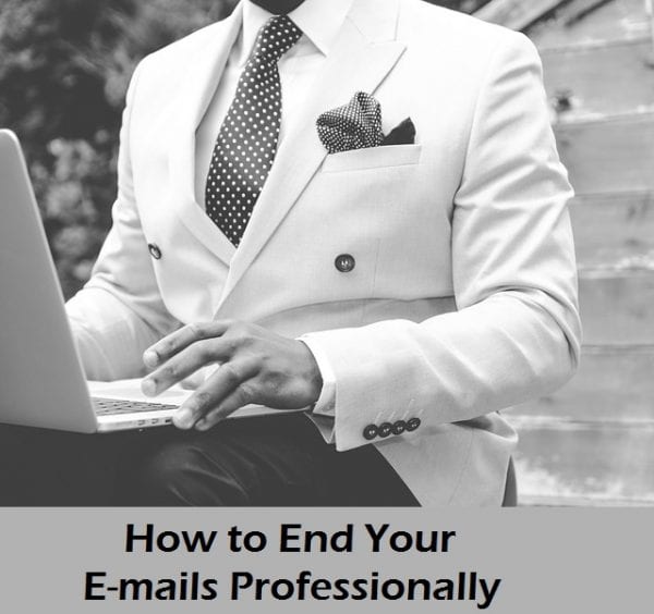 Ending Emails Professionally