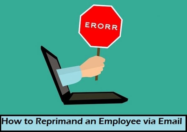 reprimanding an employee via email 1