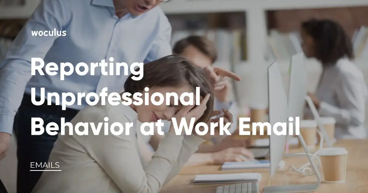 reporting-unprofessional-behavior-at-work-email