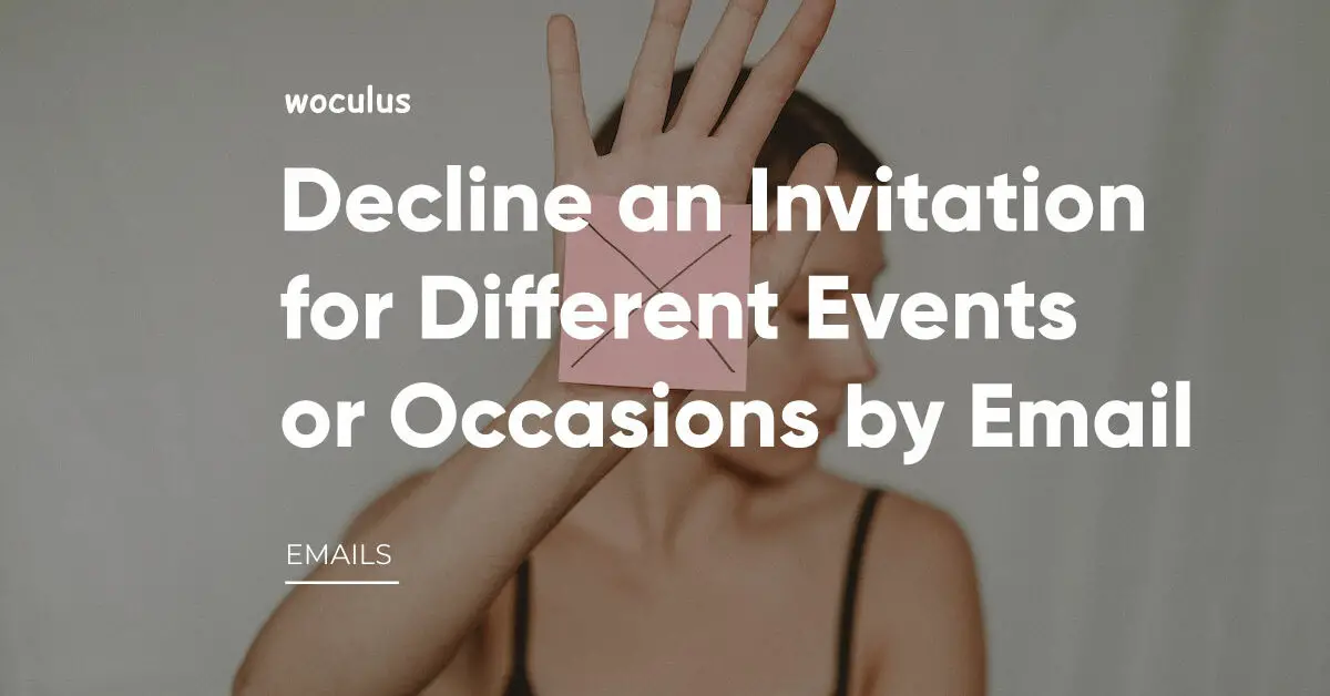 decline invitation by email