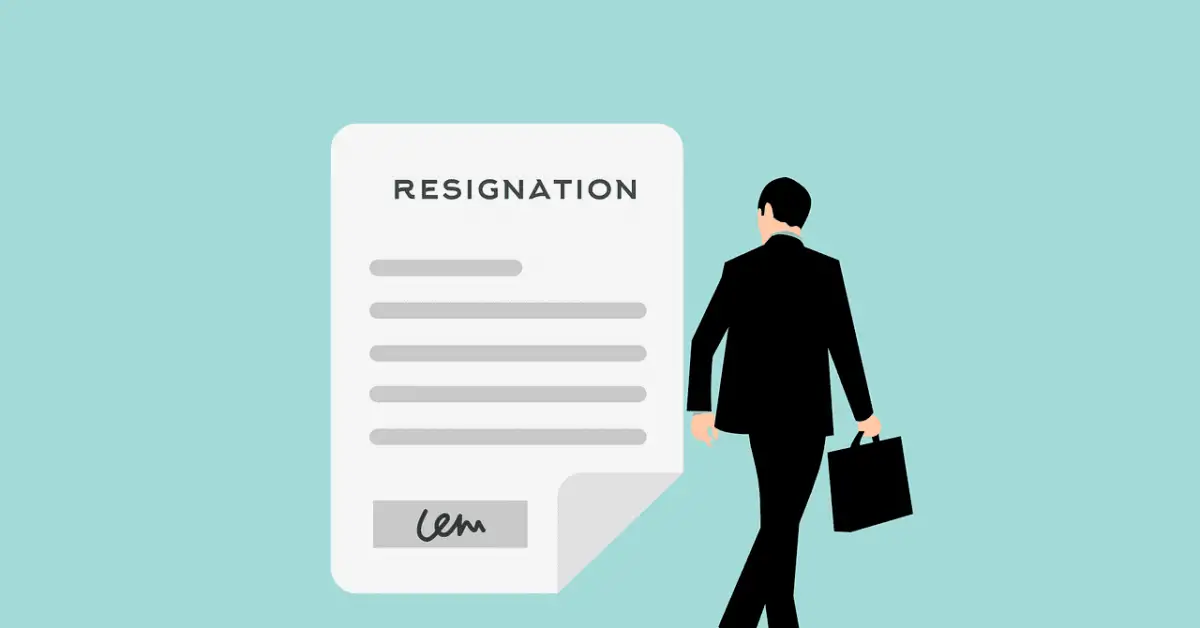 resign from a remote job