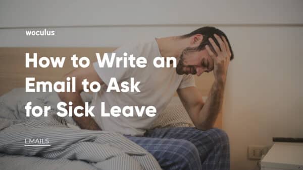 email asking for sick leave