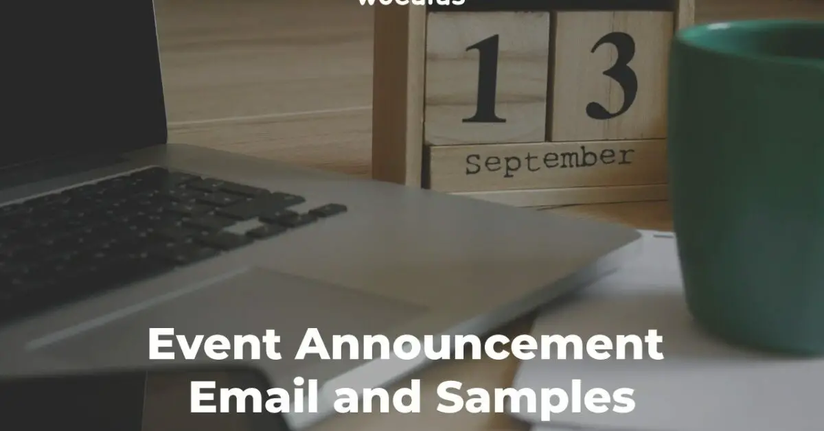 Event Announcement Email