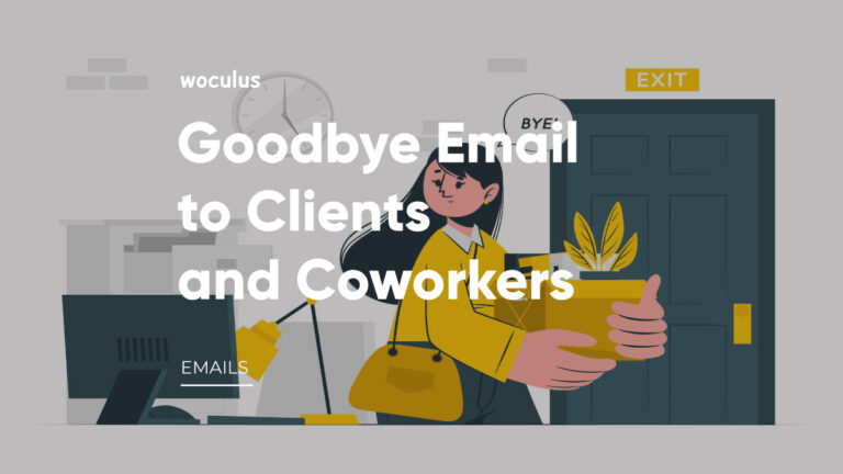 How to Write Goodbye Email to Clients and Coworkers Samples