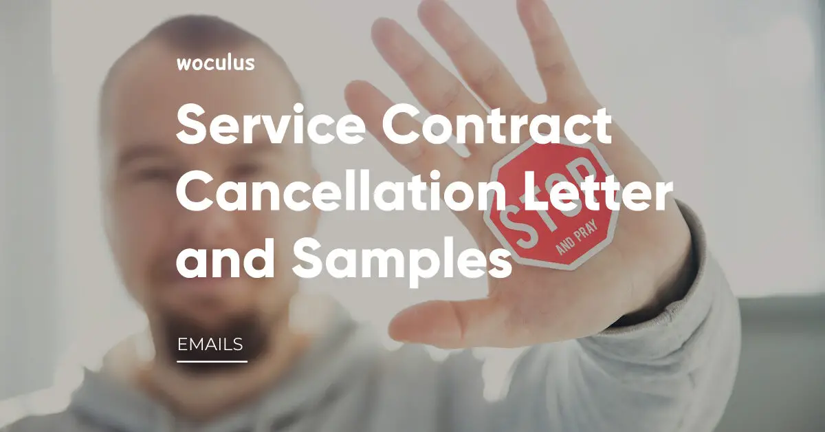 Service Cancellation Letter