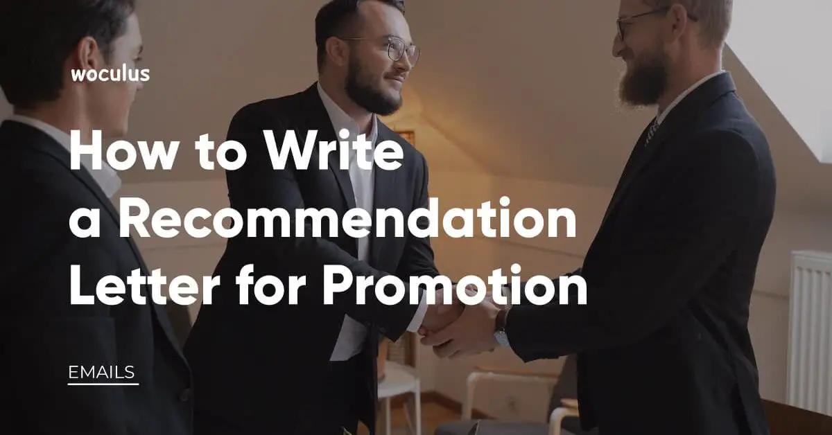 recommending a staff member for promotion