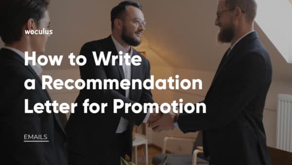 recommending a staff member for promotion