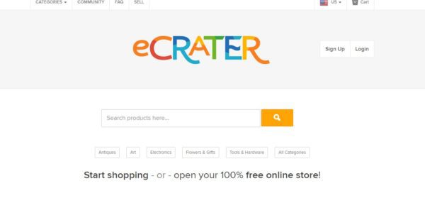 eCrater e commerce online auction