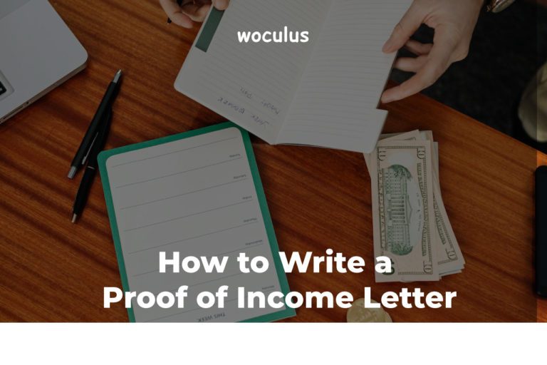 How to Write a Proof of Income Letter (+ Free Samples)