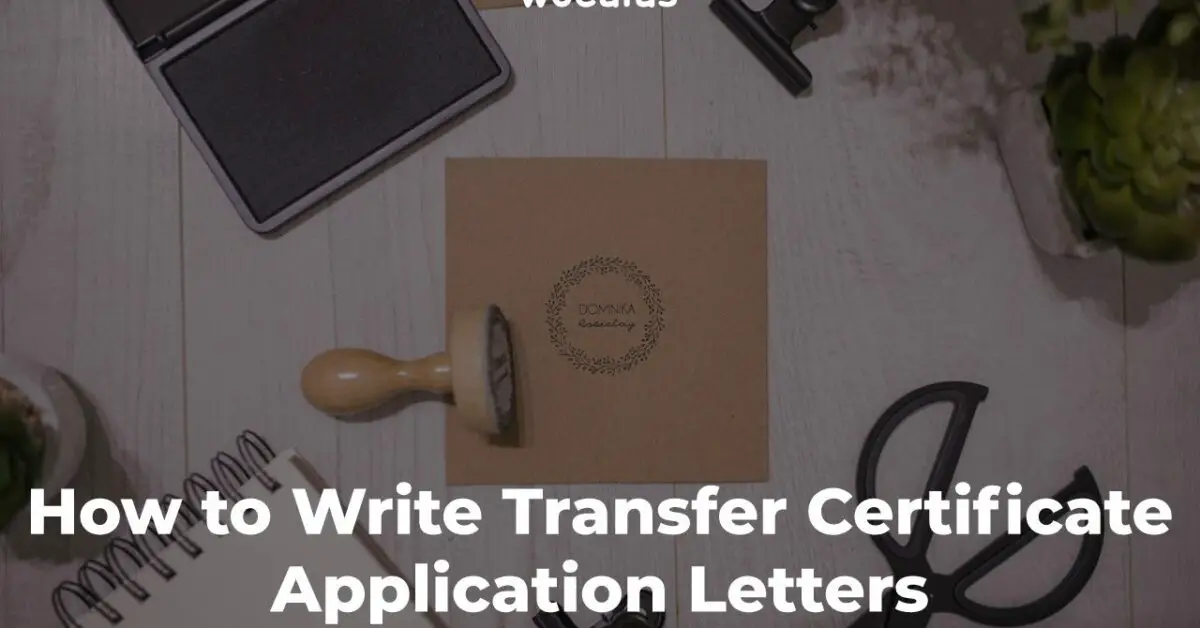 transfer certificate application