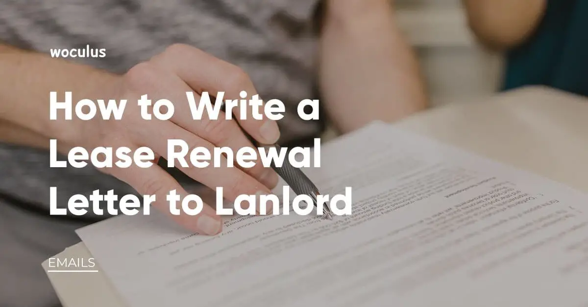 lease renewal letter to landlord