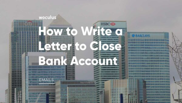 Letter to Close Bank Account