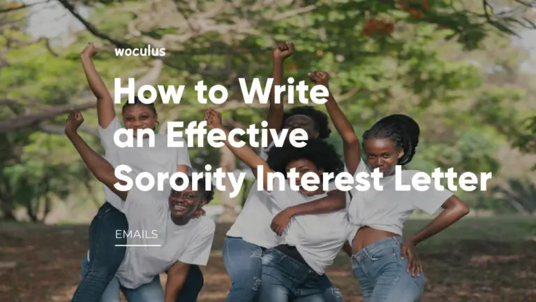 How to Write an Effective Sorority Interest Letter: Examples Included