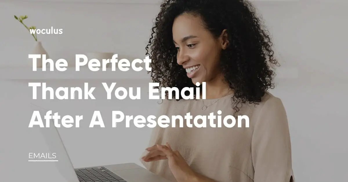 Thank You Email After A Presentation