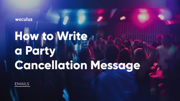 Party Cancellation Message